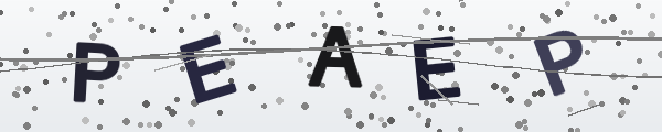 Security code: five letters and numbers